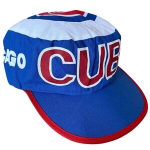 Vintage Chicago Cubs MLB Painters Hat Cap Blue Red White Stretch OSFA Twins Ent